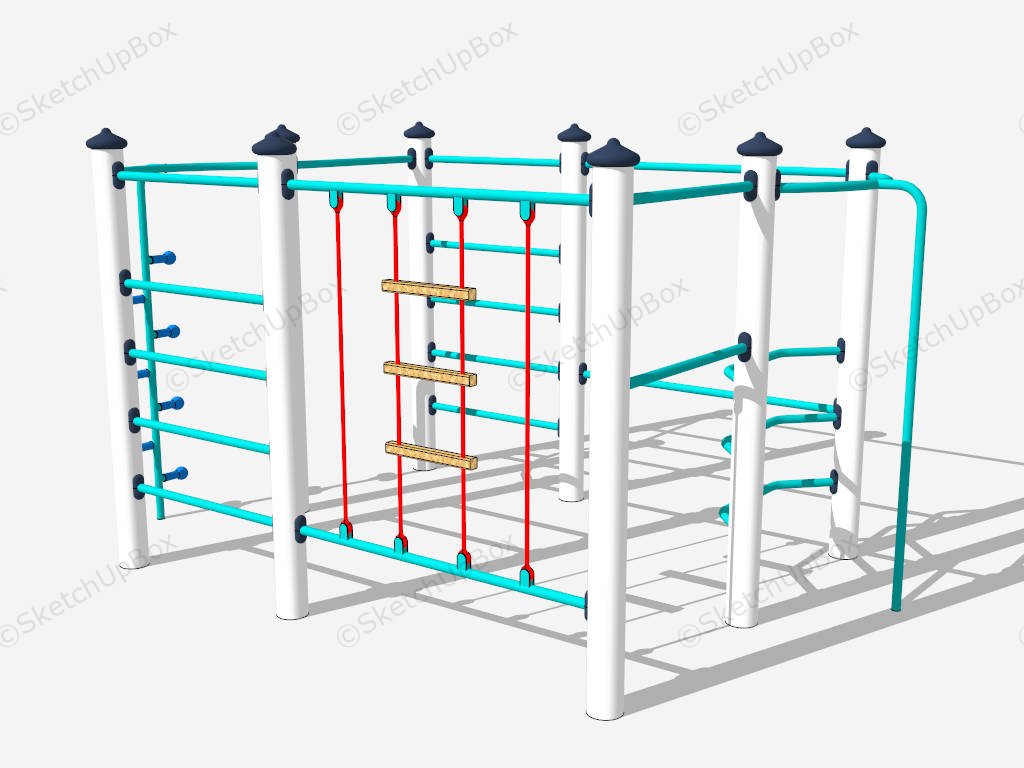 Metal Climbing Frame sketchup model preview - SketchupBox
