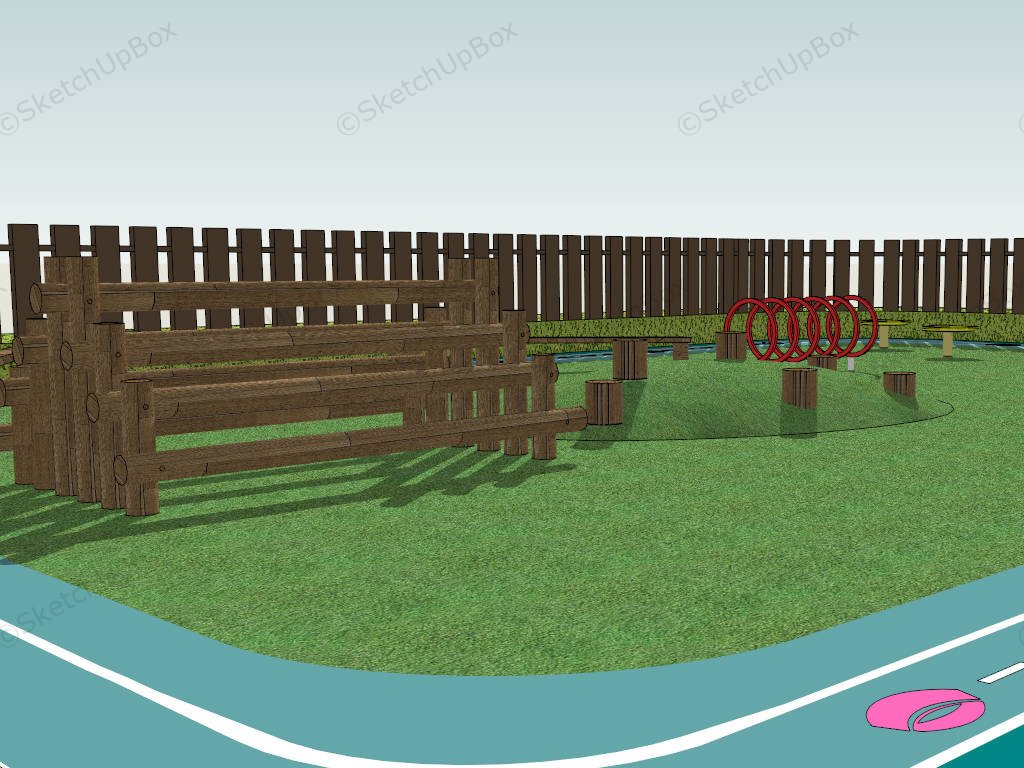 Dog Agility Park Design sketchup model preview - SketchupBox