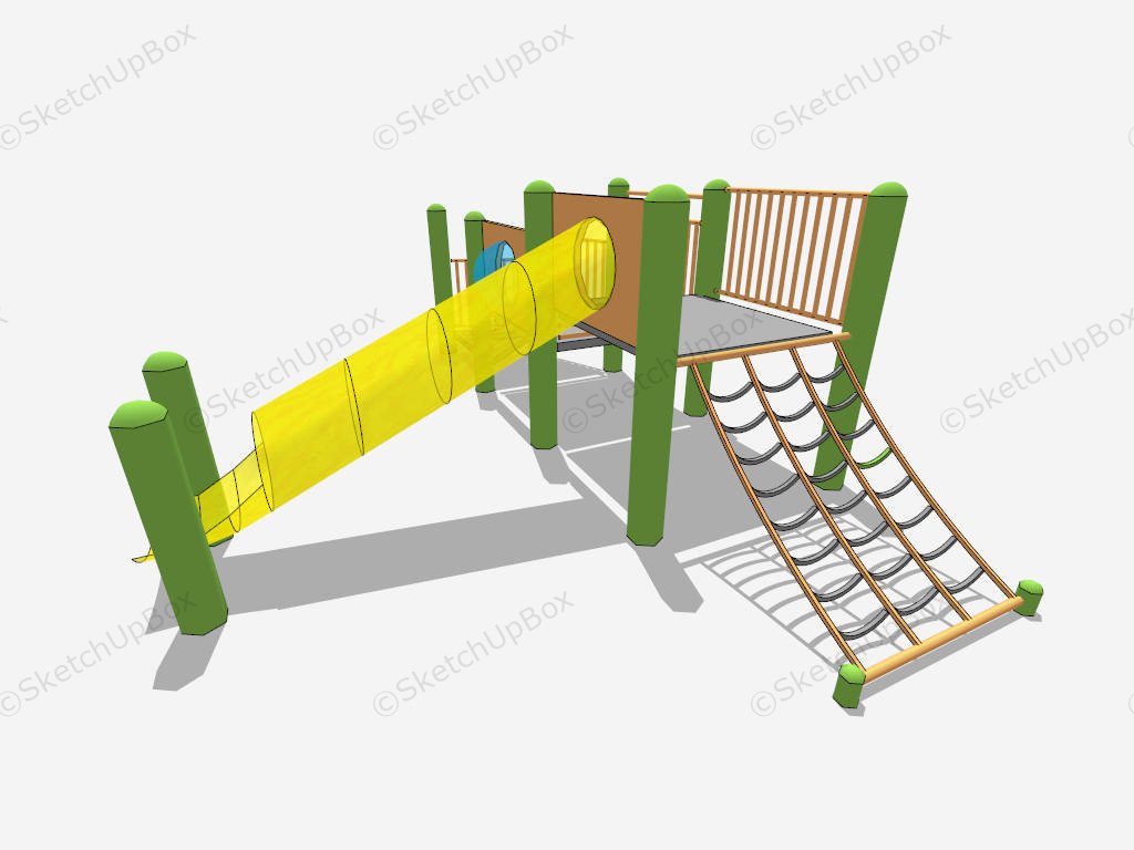 Outdoor Kids Playground Set sketchup model preview - SketchupBox