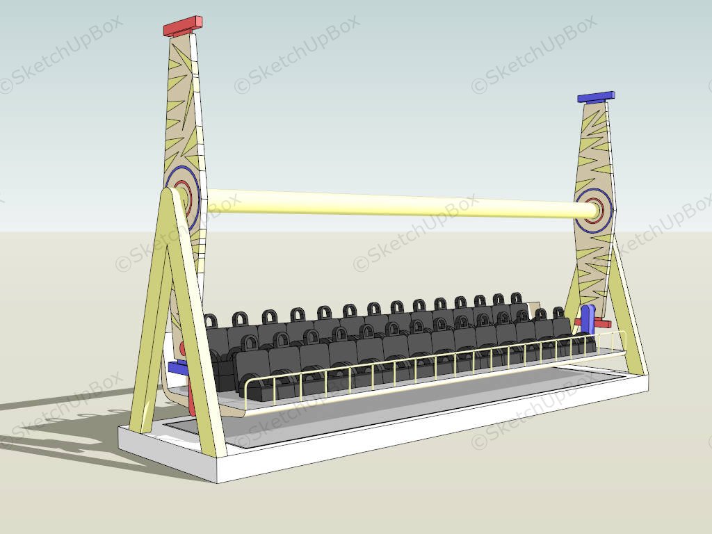 Top Spin Ride sketchup model preview - SketchupBox