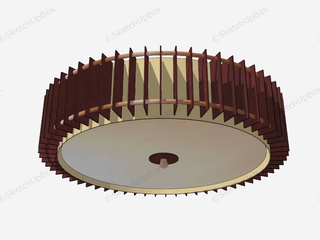 Round Ceiling Light Fixture sketchup model preview - SketchupBox