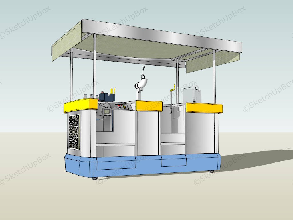 Arancini Food Cart sketchup model preview - SketchupBox