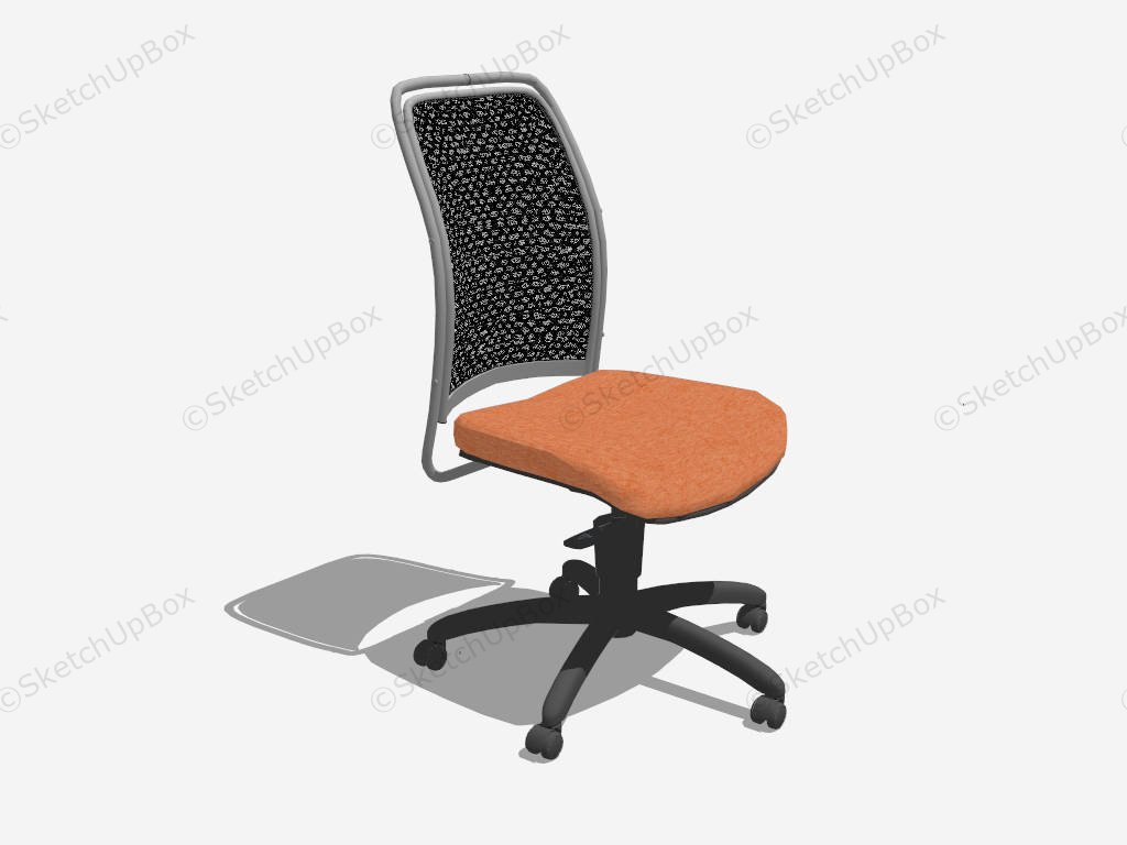 Mesh Office Staff Chair sketchup model preview - SketchupBox