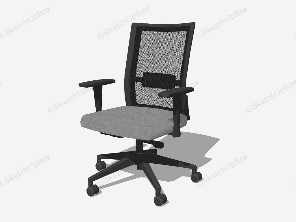 Mesh Back Task Chair sketchup model preview - SketchupBox