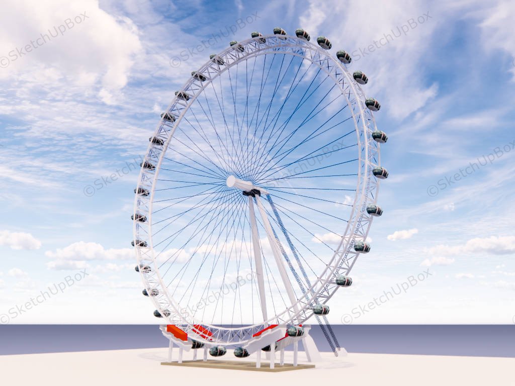 Ferris Wheel sketchup model preview - SketchupBox