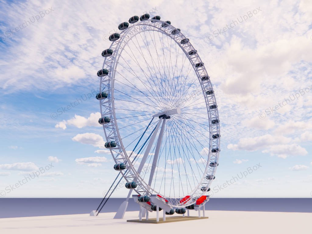 Ferris Wheel sketchup model preview - SketchupBox