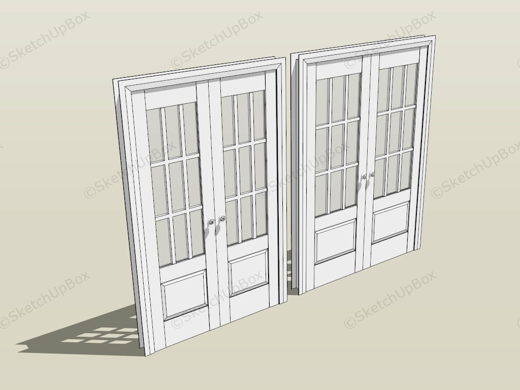 French Patio Doors sketchup model preview - SketchupBox