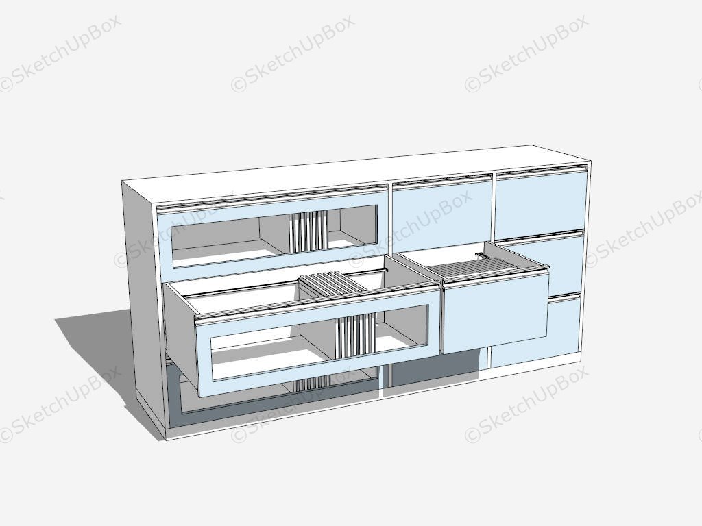 Filing Cabinets Office Furniture sketchup model preview - SketchupBox
