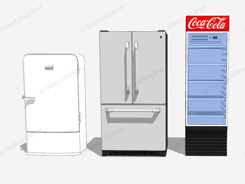 Refrigerator Freezer And Cooler sketchup model preview - SketchupBox