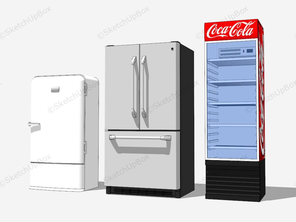 Refrigerator Freezer And Cooler sketchup model preview - SketchupBox