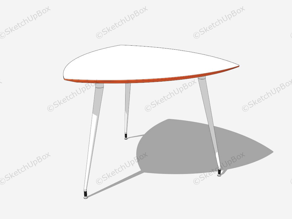 Triangle Side Table sketchup model preview - SketchupBox