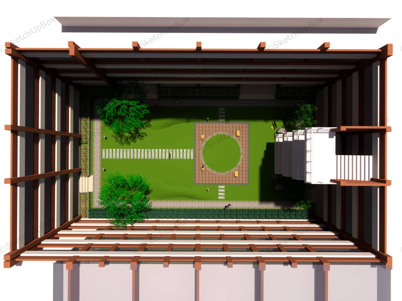 Open Atrium Design sketchup model preview - SketchupBox