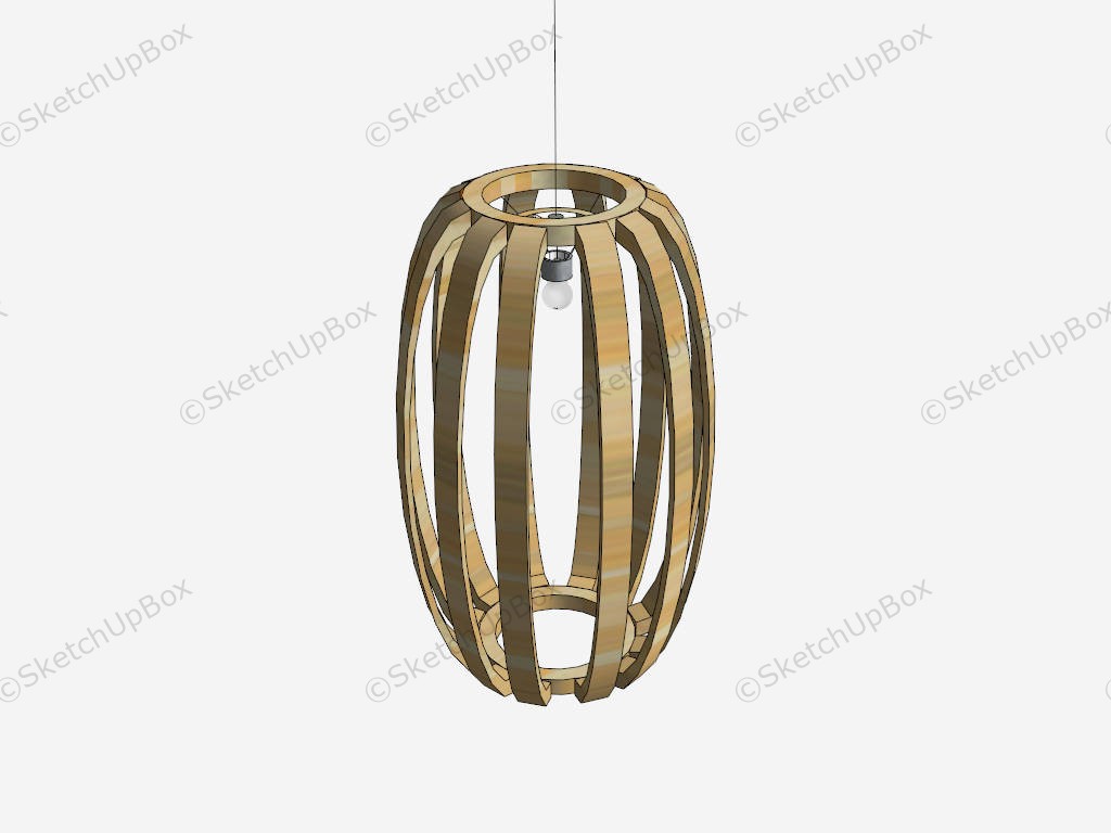 Gourd Shape Pendant Light sketchup model preview - SketchupBox