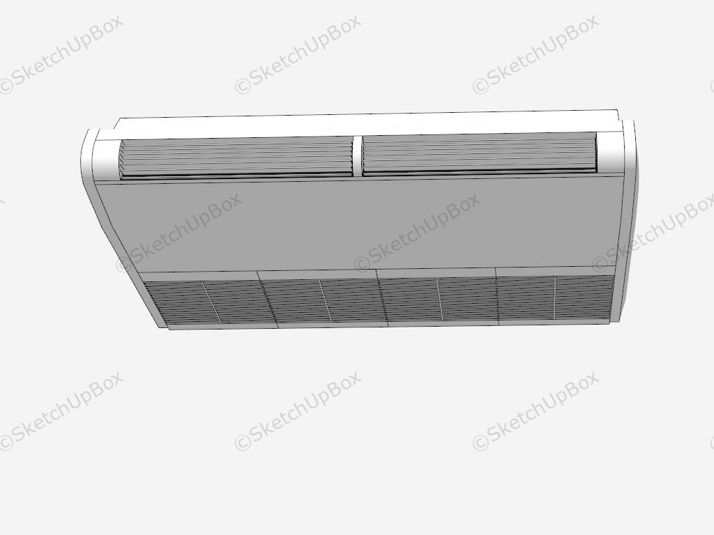 Ceiling Mounted Split AC Unit sketchup model preview - SketchupBox