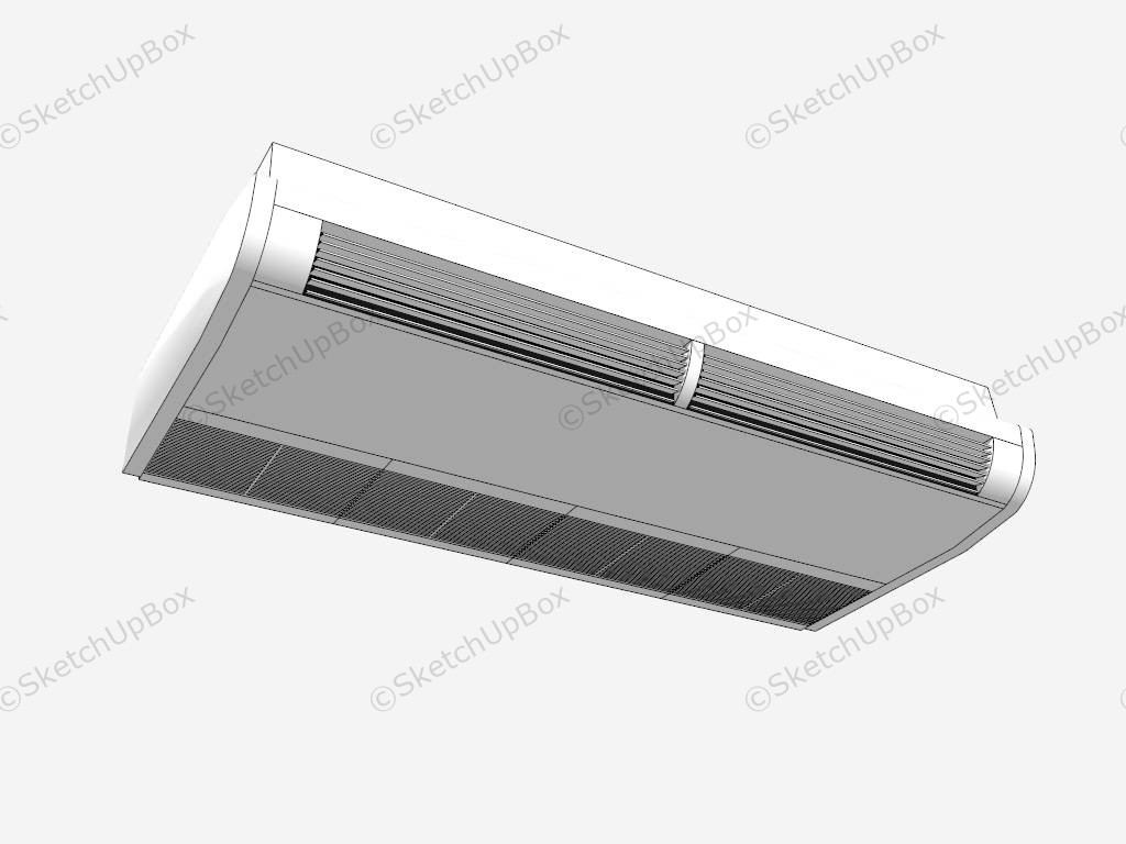 Ceiling Mounted Split AC Unit sketchup model preview - SketchupBox