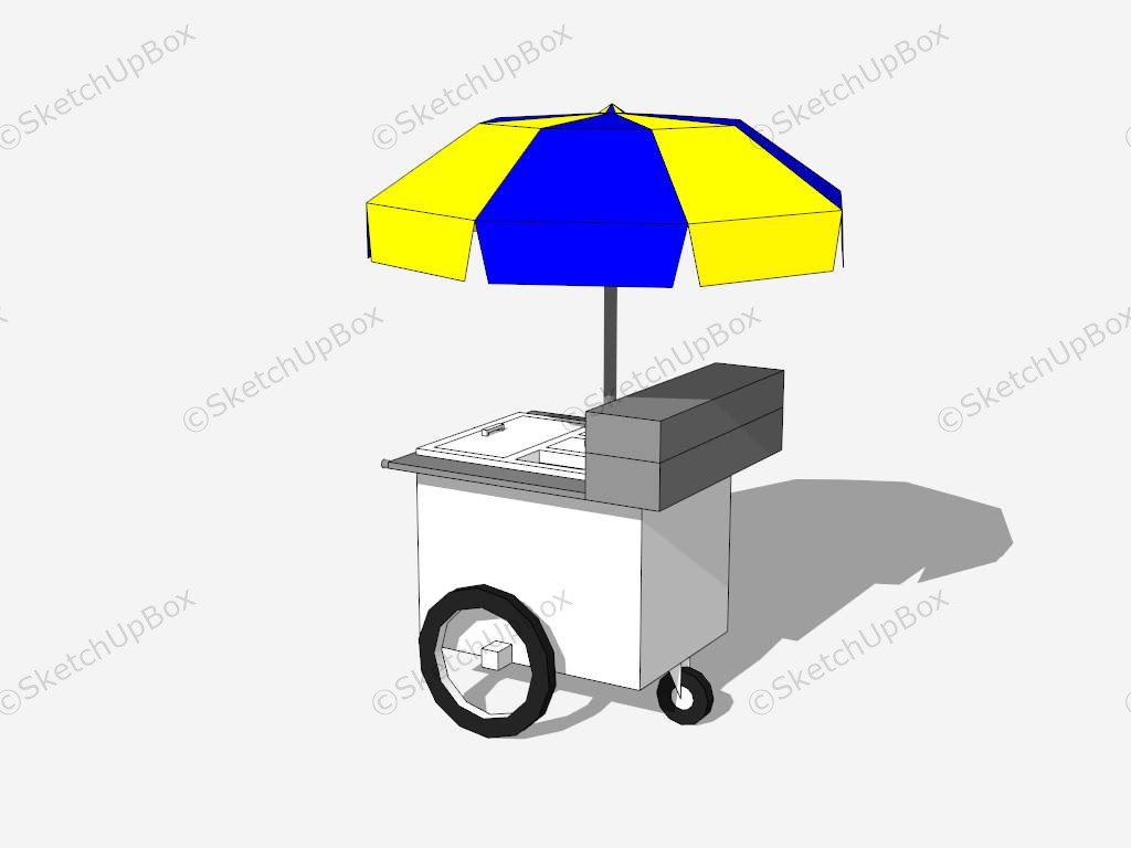 Portable Food Vending Cart sketchup model preview - SketchupBox