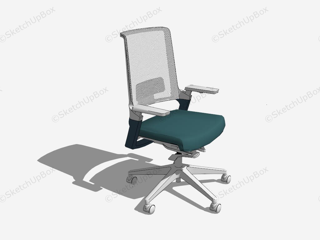 Adjustable Arms Office Chair sketchup model preview - SketchupBox