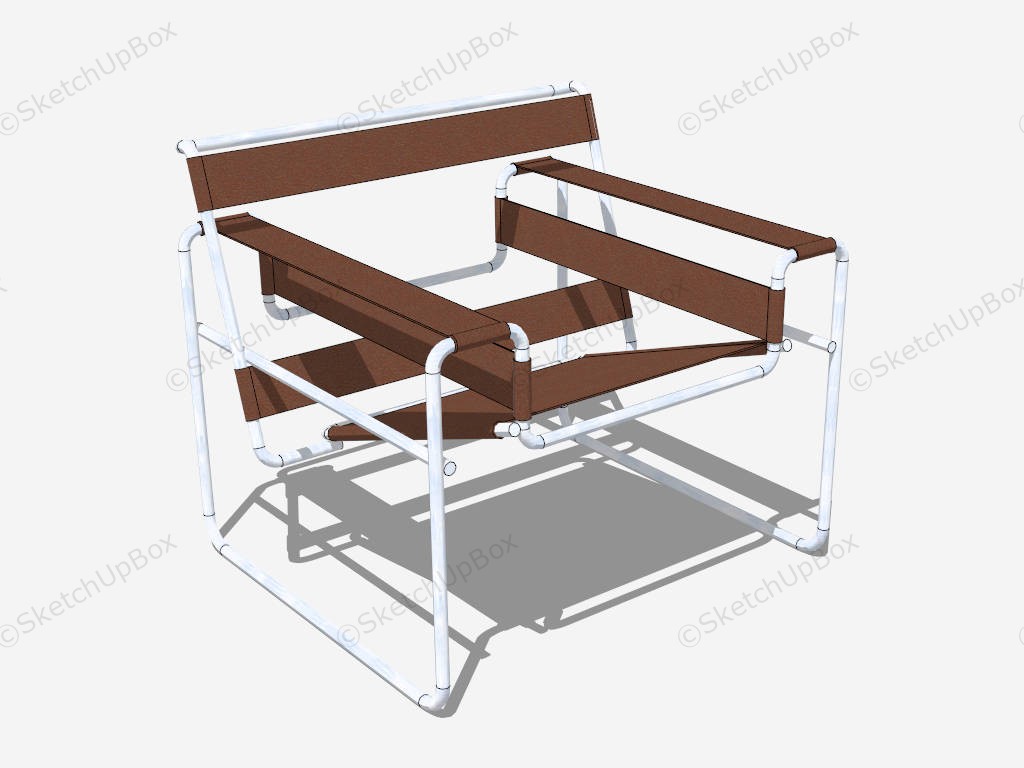 Metal Tube Chieftains Chair sketchup model preview - SketchupBox