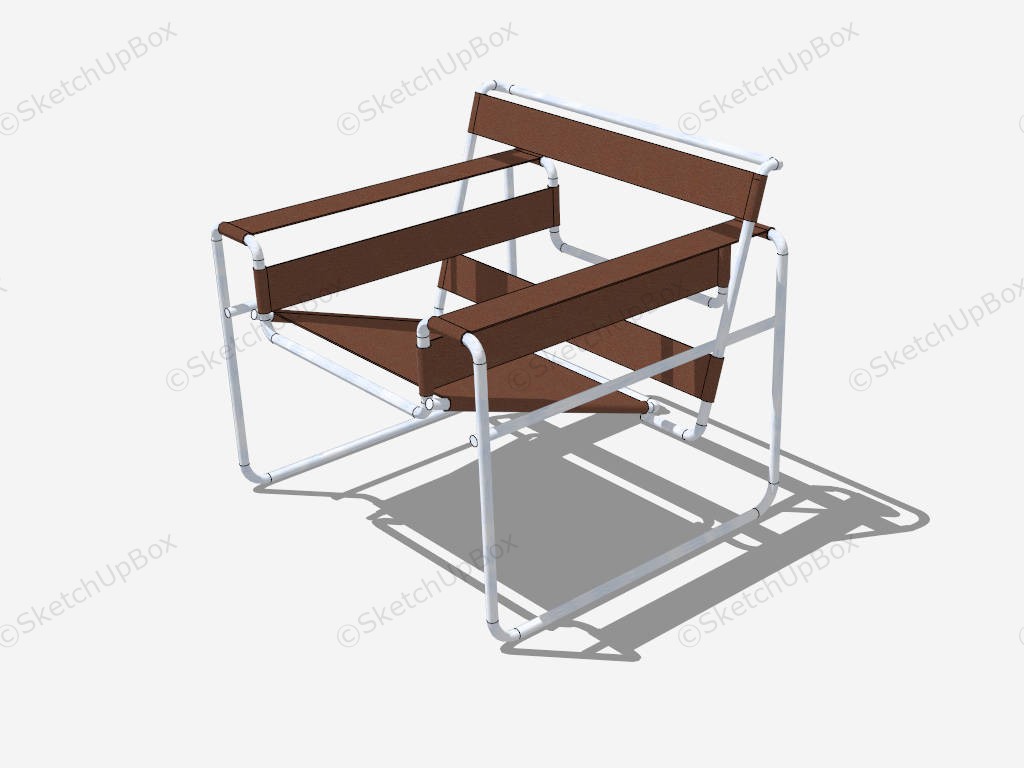 Metal Tube Chieftains Chair sketchup model preview - SketchupBox