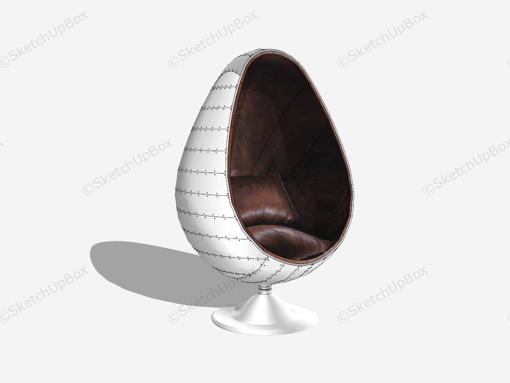 Decorative Egg Chair sketchup model preview - SketchupBox