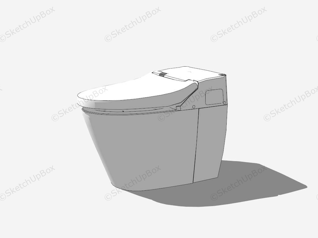 Intelligent Toilet sketchup model preview - SketchupBox