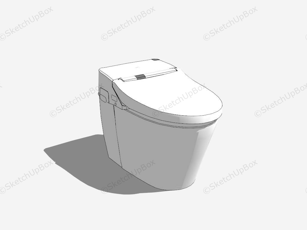 Intelligent Toilet sketchup model preview - SketchupBox