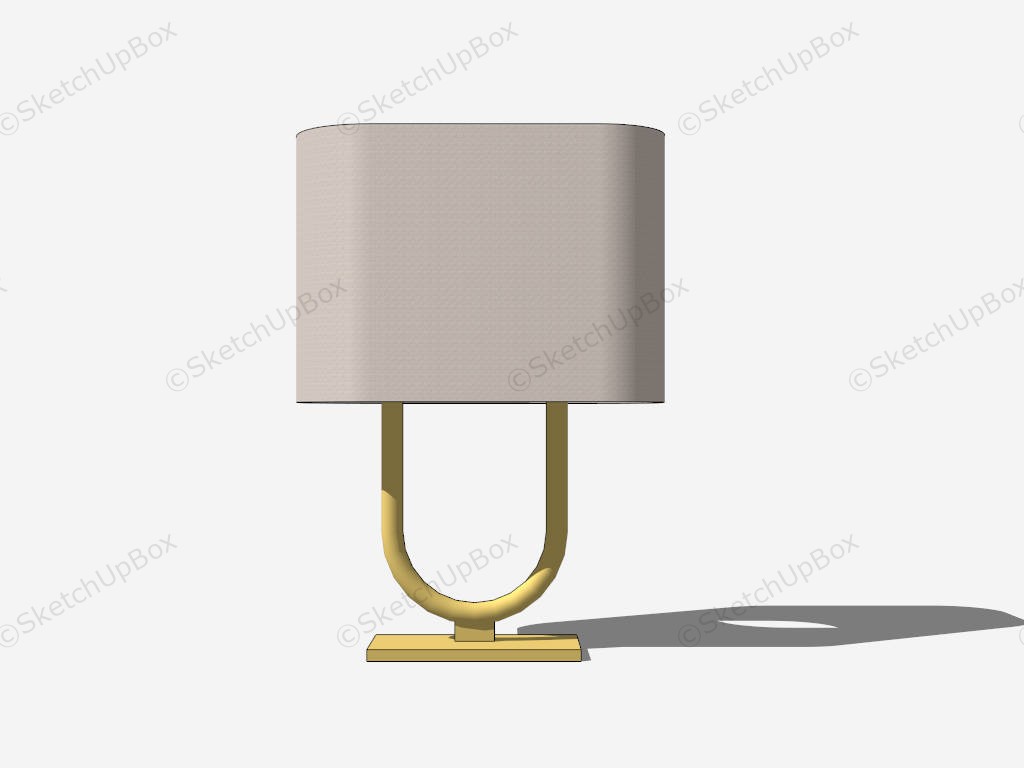 Bedside Table Lamp sketchup model preview - SketchupBox