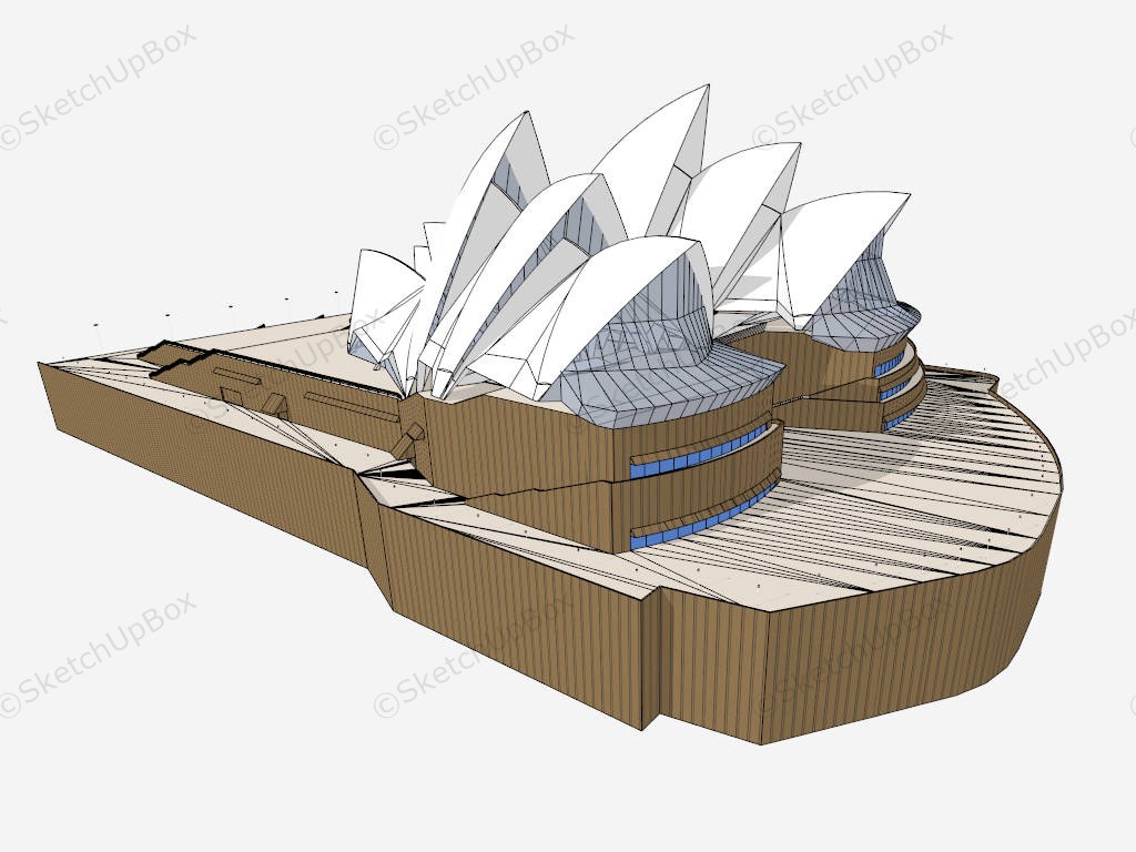 Sydney Opera House sketchup model preview - SketchupBox