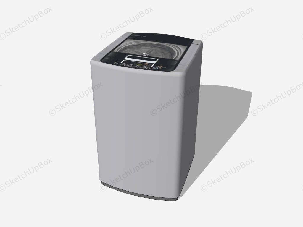 LG Front Load Washer sketchup model preview - SketchupBox