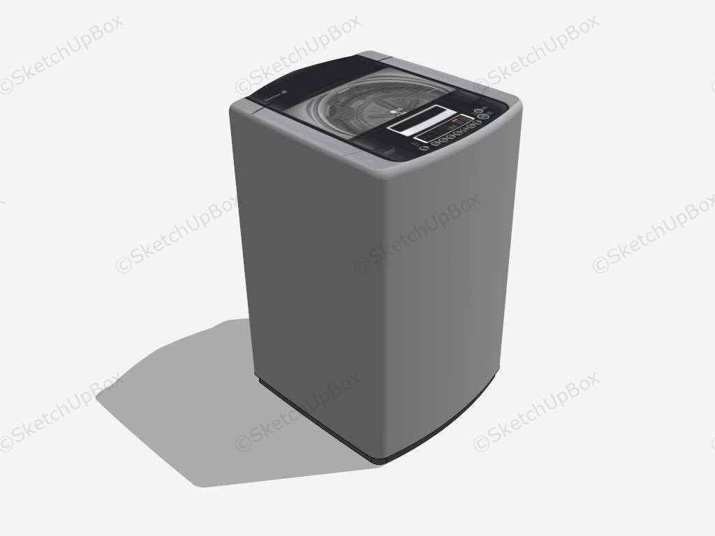 LG Front Load Washer sketchup model preview - SketchupBox