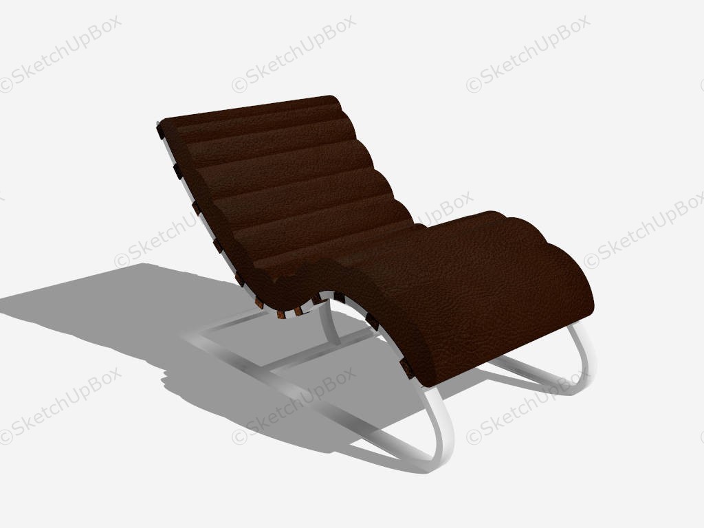 Modern Chaise Lounge sketchup model preview - SketchupBox