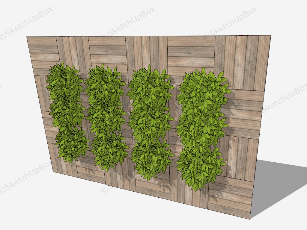 Living Wall Indoor Decoration Idea sketchup model preview - SketchupBox