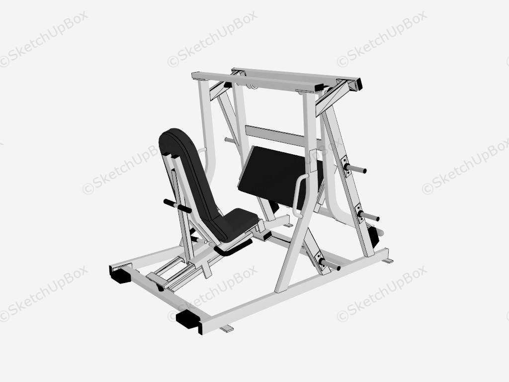 Nautilus Leg Press Machine sketchup model preview - SketchupBox