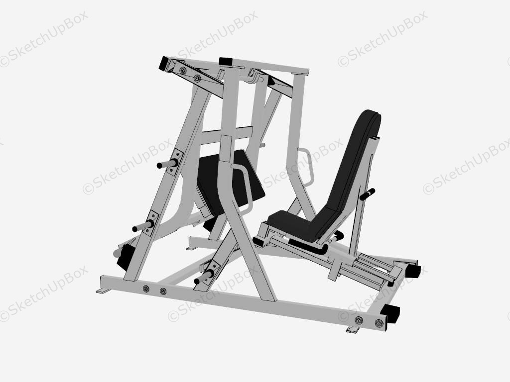 Nautilus Leg Press Machine sketchup model preview - SketchupBox