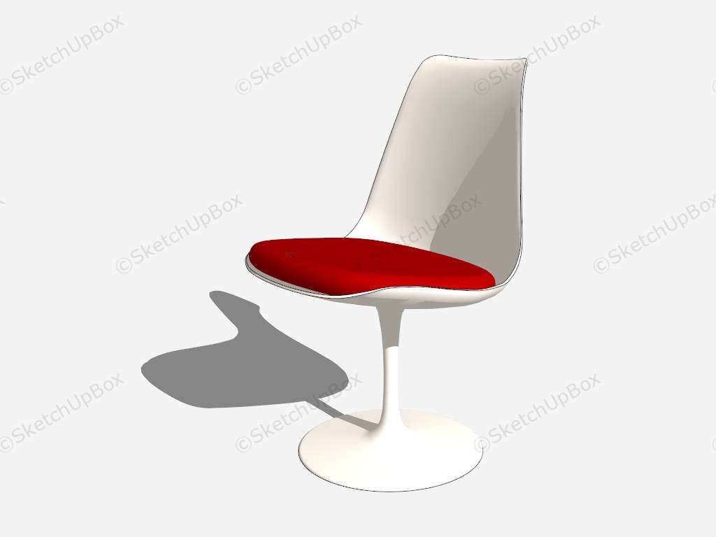 Tulip Dining Chair sketchup model preview - SketchupBox