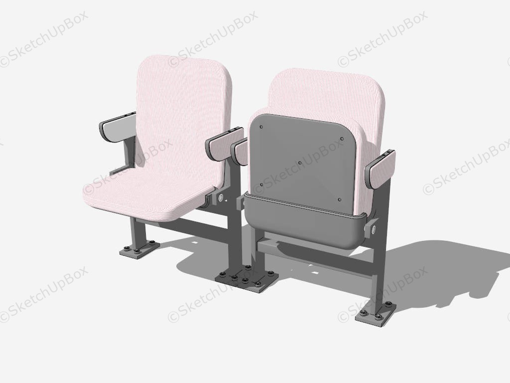 Movie Theater Chair sketchup model preview - SketchupBox