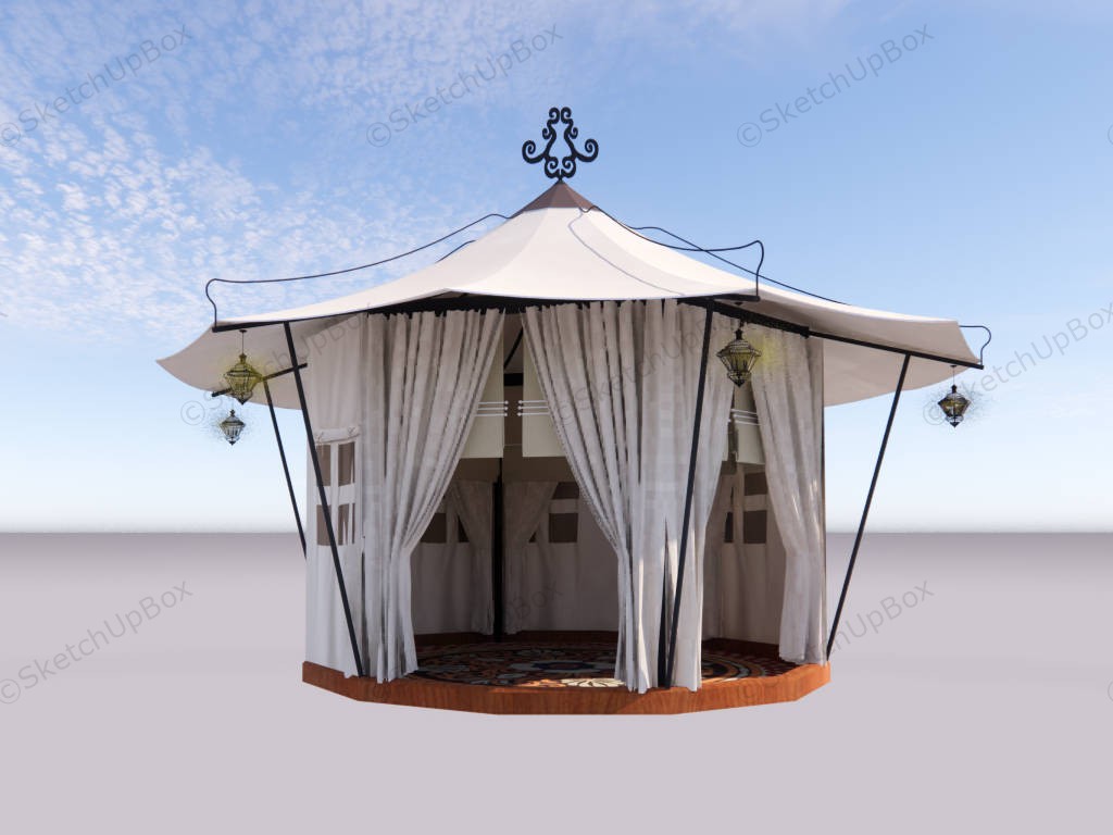 Traditional Bell Tent sketchup model preview - SketchupBox