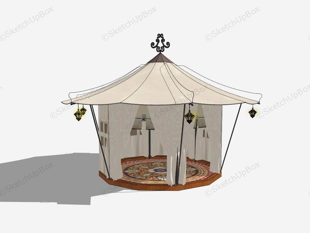 Traditional Bell Tent sketchup model preview - SketchupBox