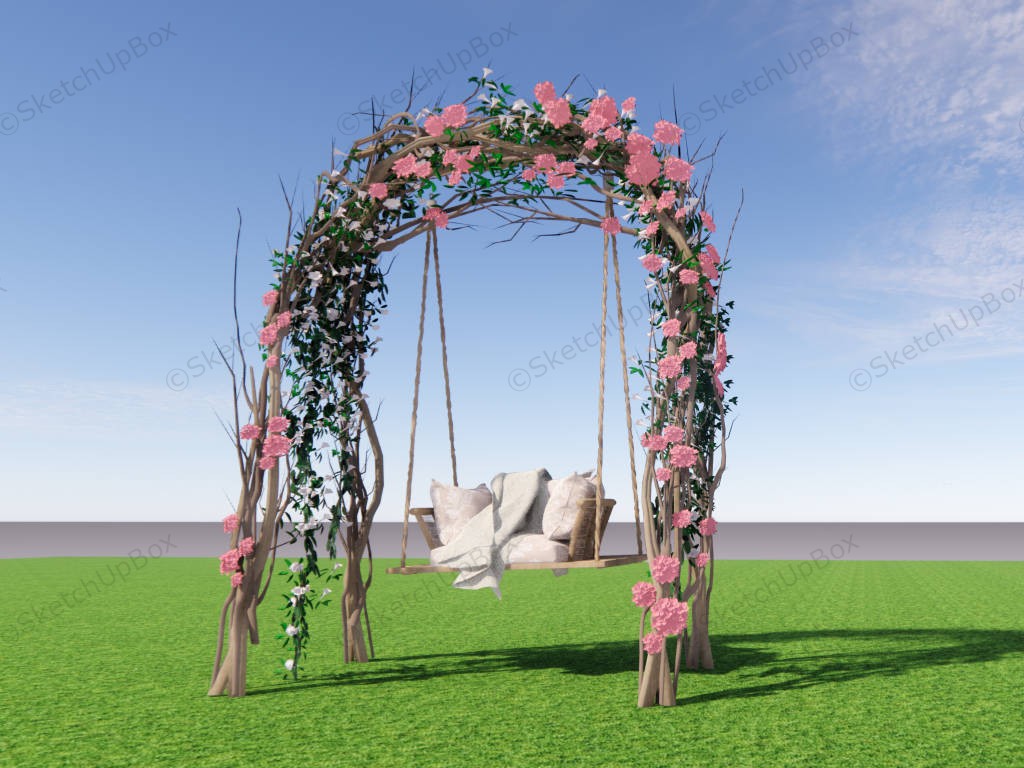Flower Swing Decoration sketchup model preview - SketchupBox