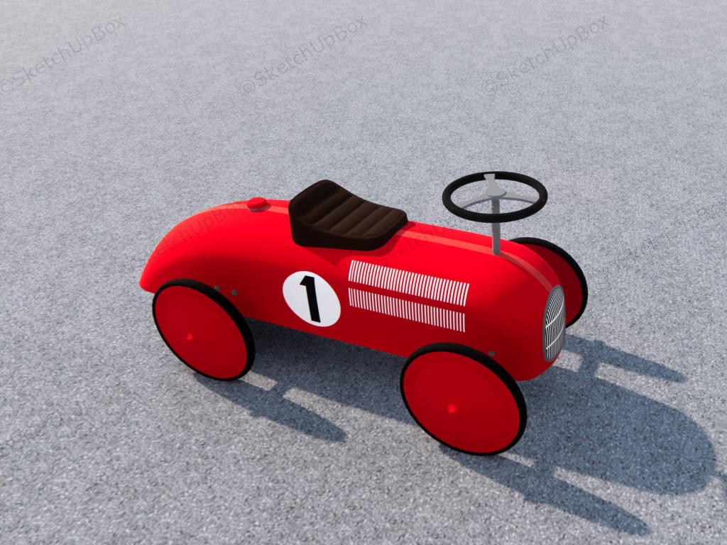 Ride On Car For Toddler sketchup model preview - SketchupBox