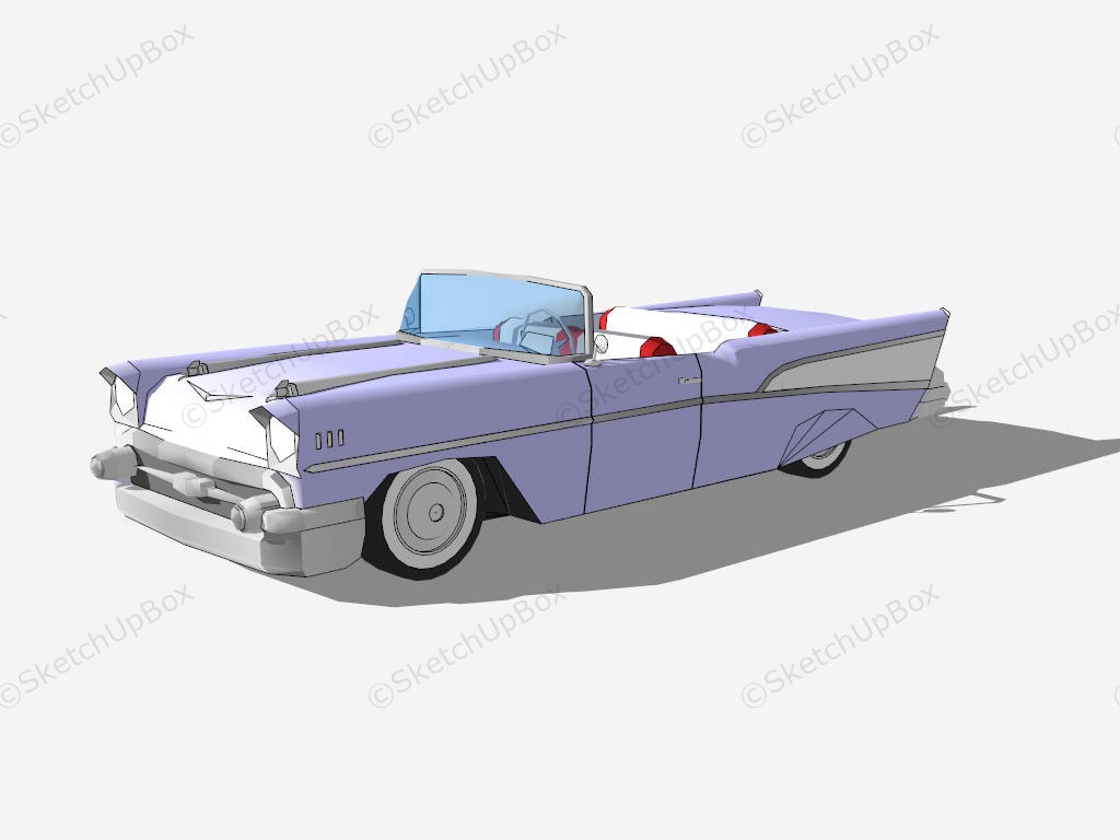 Chevrolet Bel Air sketchup model preview - SketchupBox