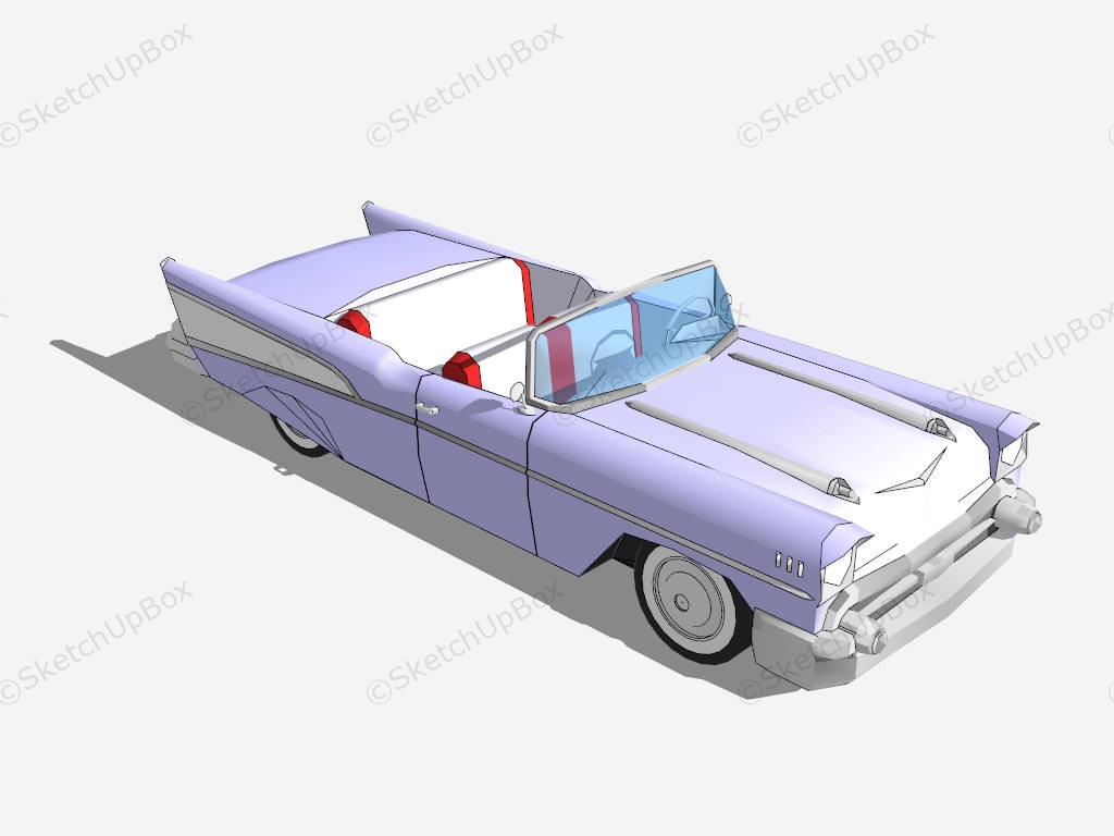 Chevrolet Bel Air sketchup model preview - SketchupBox