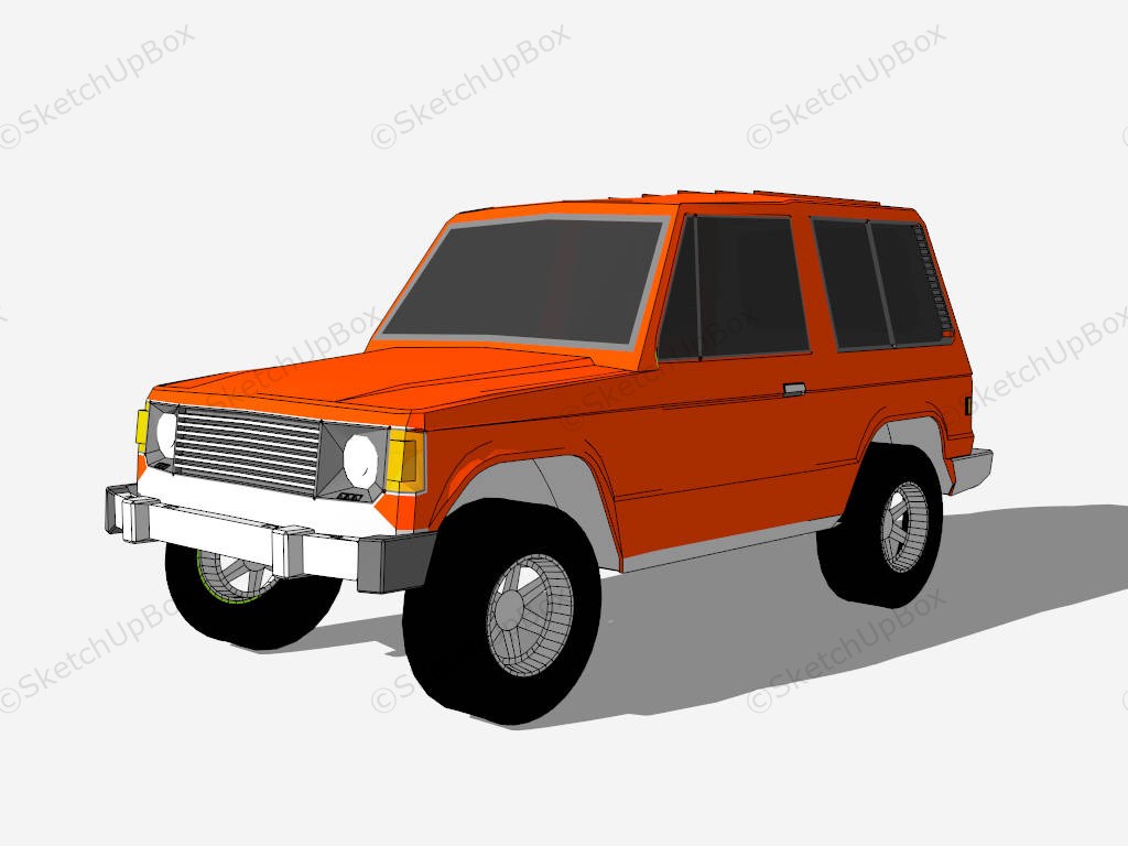 Mitsubishi Pajero Mini sketchup model preview - SketchupBox