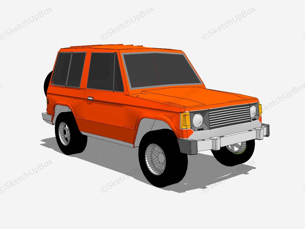 Mitsubishi Pajero Mini sketchup model preview - SketchupBox