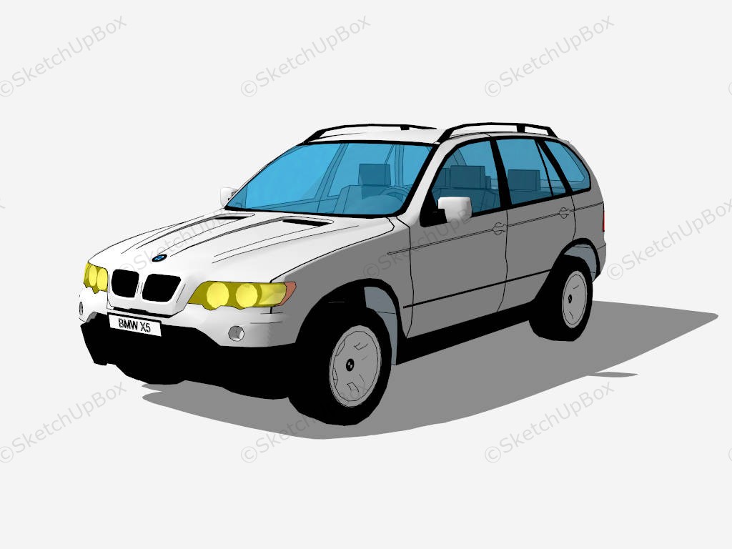 BMW X5 sketchup model preview - SketchupBox