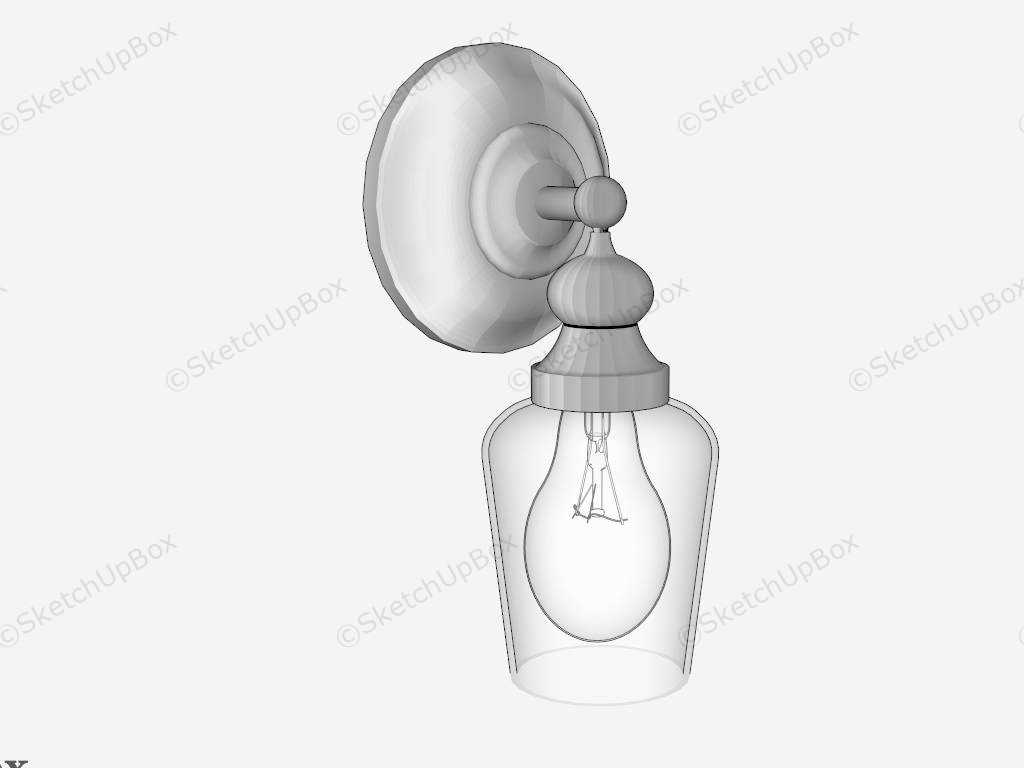 Glass Sconce sketchup model preview - SketchupBox