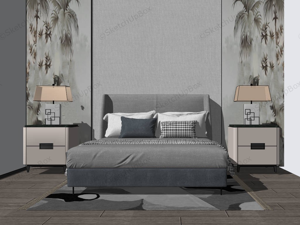 Small Bedroom Design Idea sketchup model preview - SketchupBox