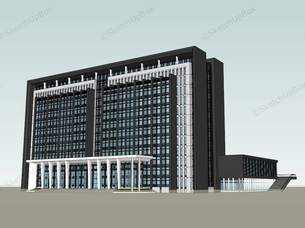 Corporate Office Building Design sketchup model preview - SketchupBox