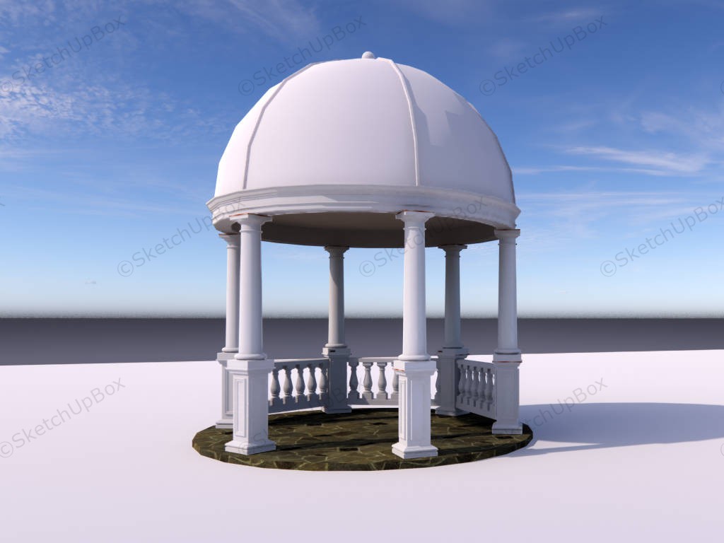 Dome Pavilion sketchup model preview - SketchupBox