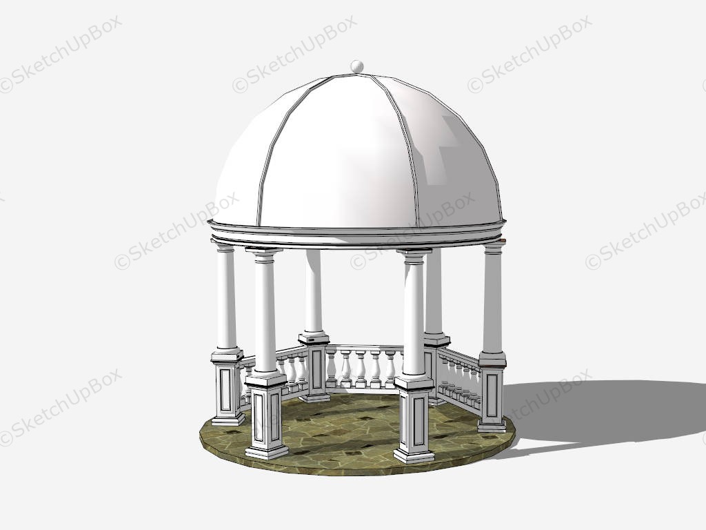 Dome Pavilion sketchup model preview - SketchupBox